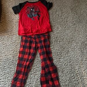 Marvel Red and Black Spider Pajama Set for Kids